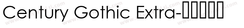 Century Gothic Extra字体转换